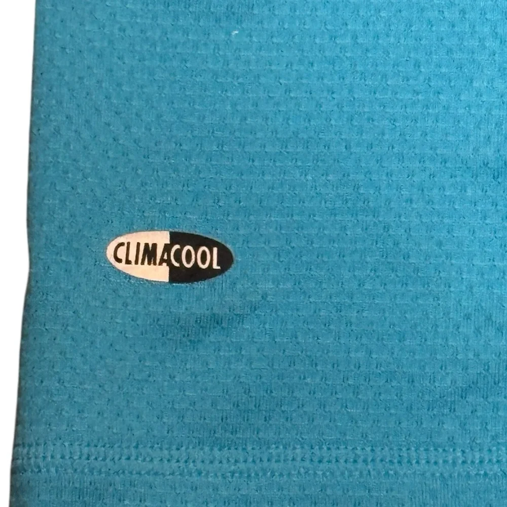 Adidas ClimaCool Men's turquoise blue Polo Shirt